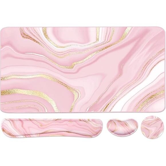 Keyboard Mouse Pad Set, Extended Mouse Pad+Keyboard Wrist Rest Support - Picture 7 of 7